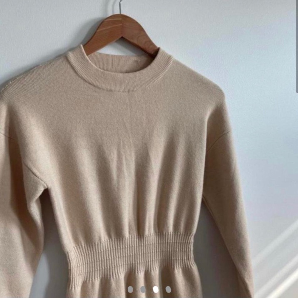 Cream Sweater Dress